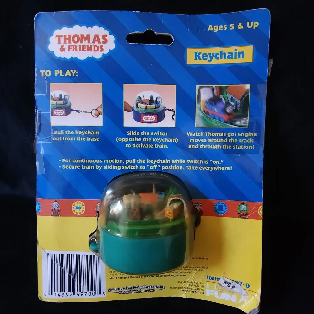 Thomas & Friends Keychain Miniature Track Train Station 2000 Basic Fun Vintage